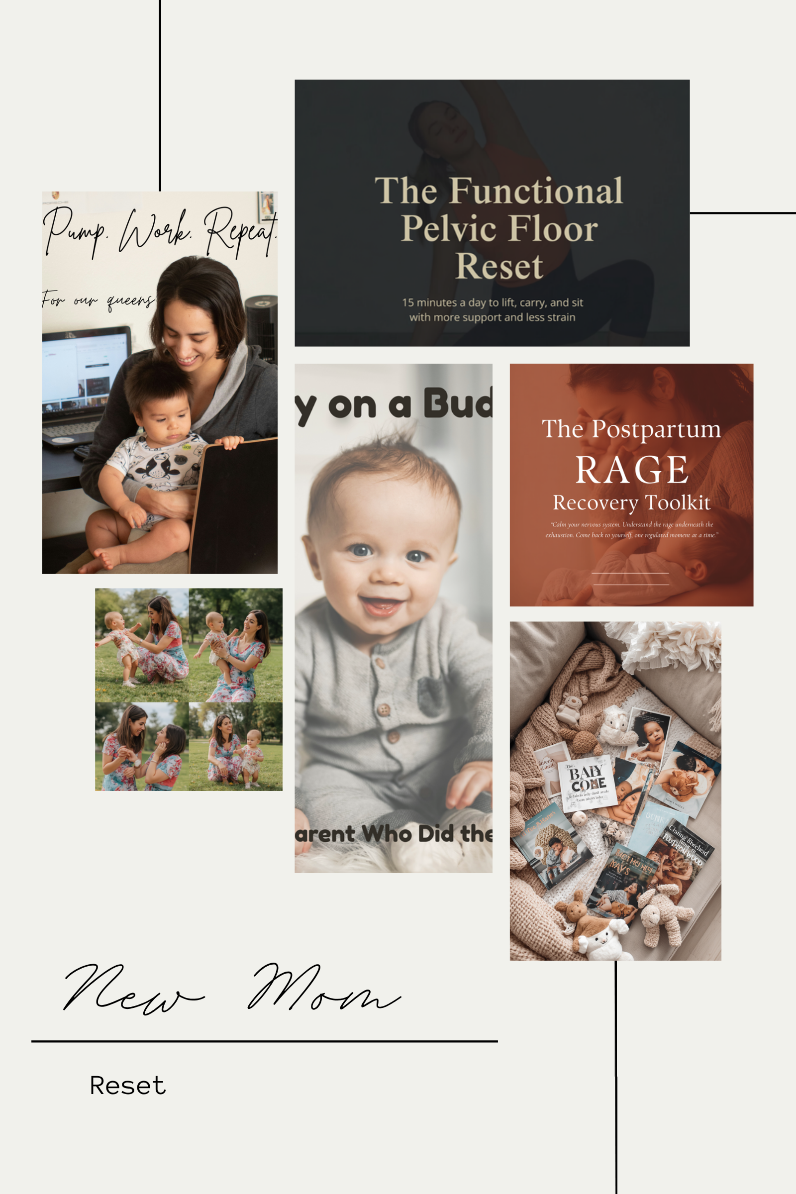 New Mom Reset Bundle cover collage