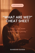 The What Are We Cheat Sheet guide cover